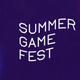 The words Summer Game Fest, white text on a purple background